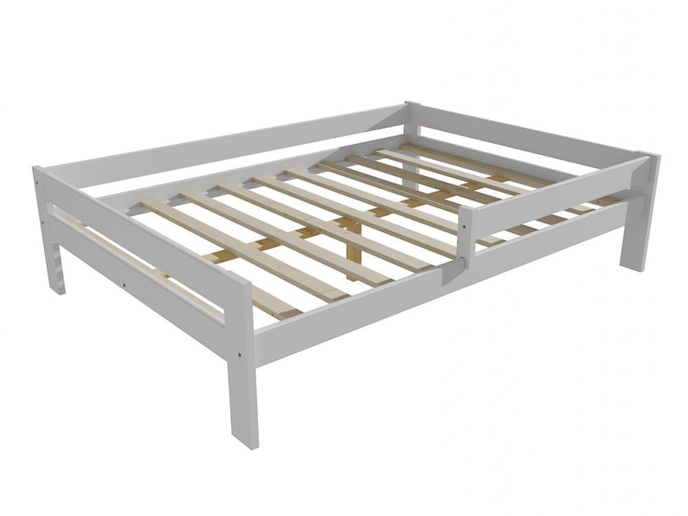 eoshop Detská posteľ so zábranou VMK006C KIDS (Rozmer: 120 x 200 cm, Farba dreva: farba biela)